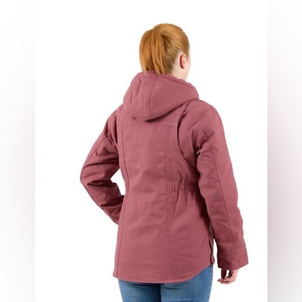 Berne Women's Softstone Duch Hooded Ranch Coat Wild Ginger M - Picture 2 of 7